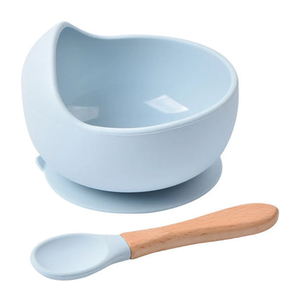 2pcs Silicone Baby Feeding Set