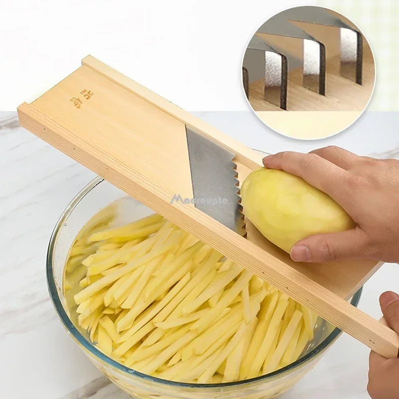 Wooden Handle Vegetable Cutter