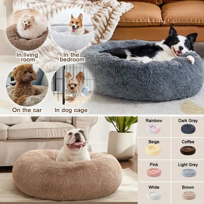 Fluffy Round Dog Bed