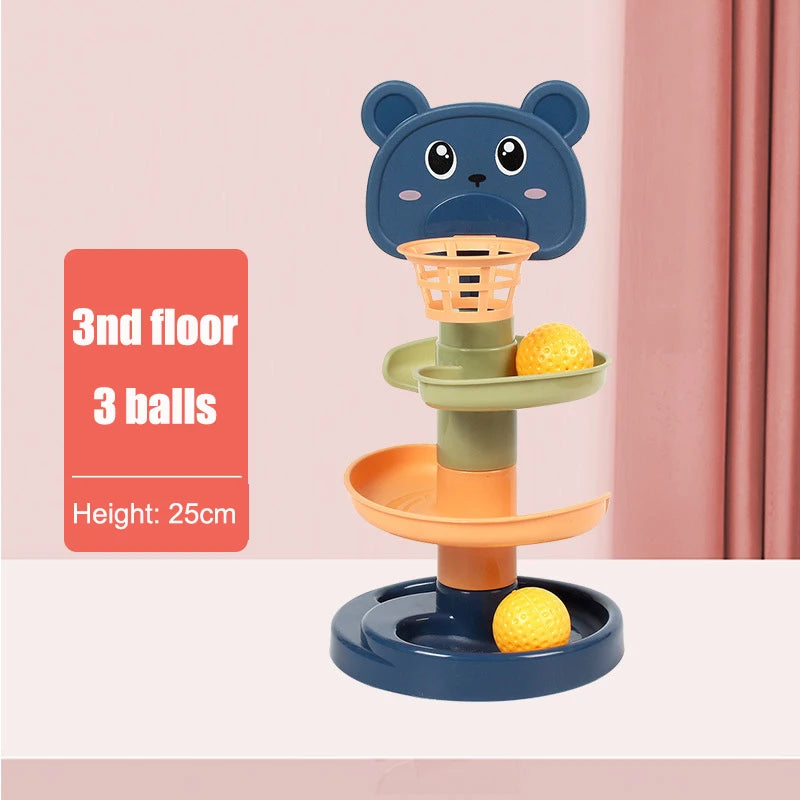 Colorful Sliding Ball Tower Educational Toy