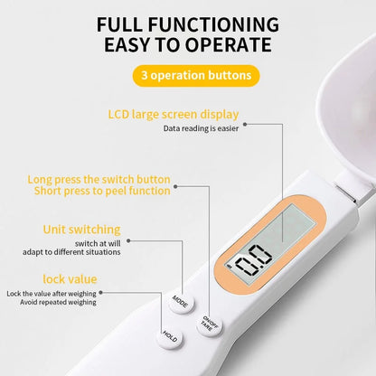 Mini Digital Spoon Scale LCD Kitchen Food Measure Cooking Tool