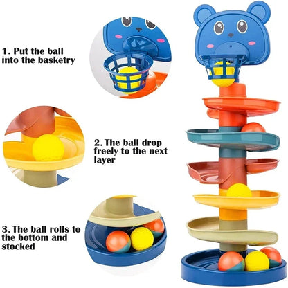 Montessori Rolling Ball Tower Educational Toy