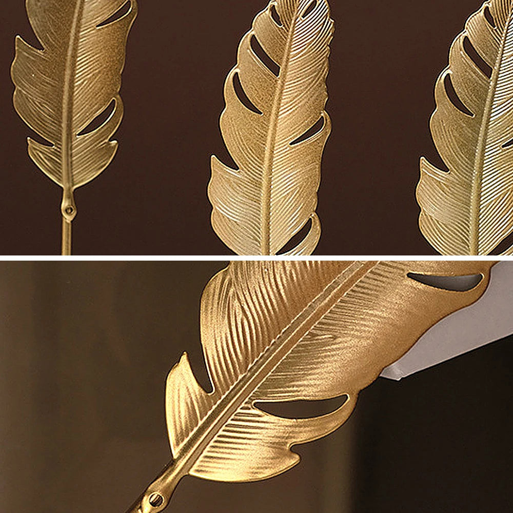 Elegant Gold Ginkgo Leaf Sculpture