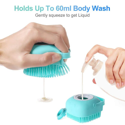 Soft Silicone Pet Shampoo Brush