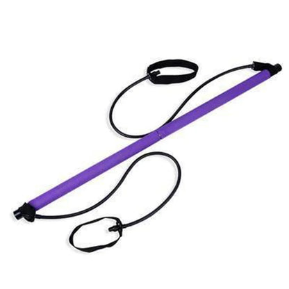 Fitness Yoga Pilates Bar with Resistance Bands