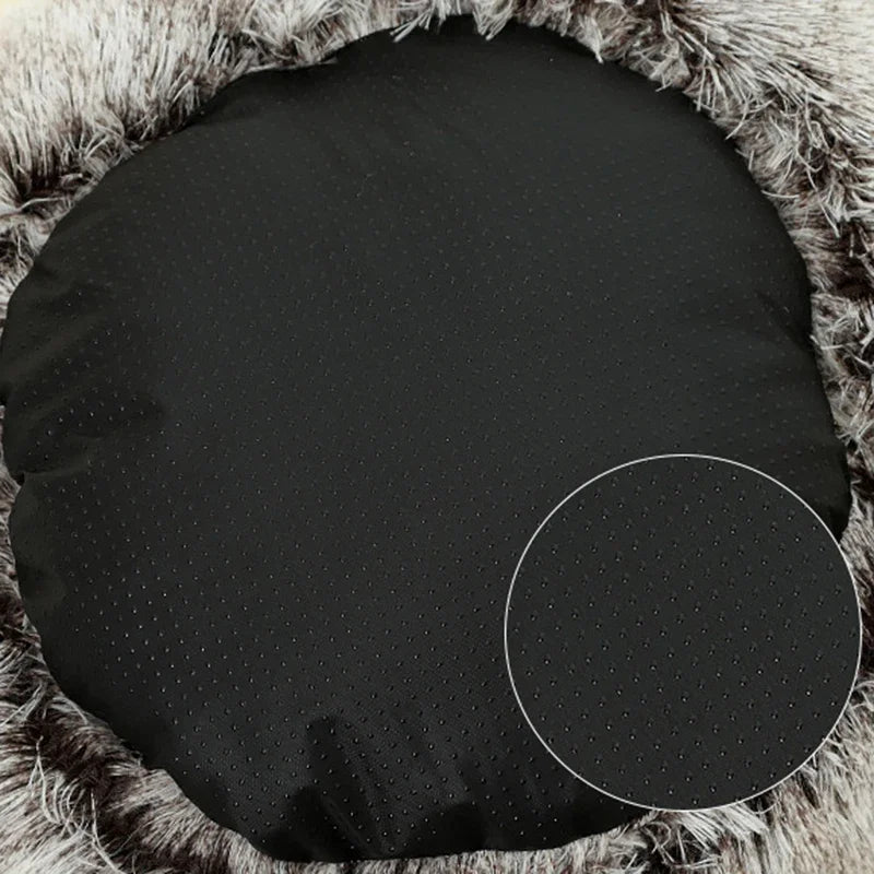 Round Plush Cat Bed