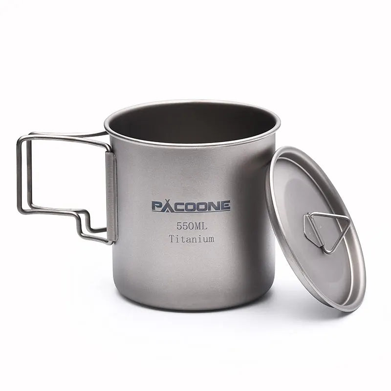 Lightweight Titanium Camping Mug Outdoor Cookware