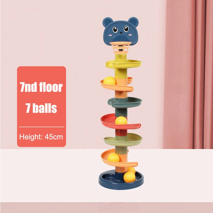 Colorful Sliding Ball Tower Educational Toy