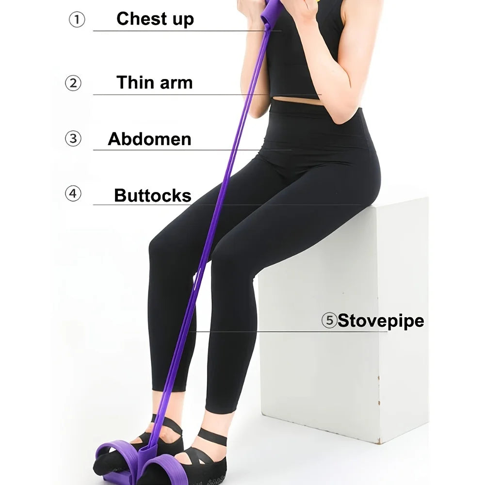 Pedal Resistance Band Sit-Up Assistant