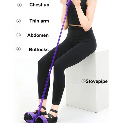 Pedal Resistance Band Sit-Up Assistant