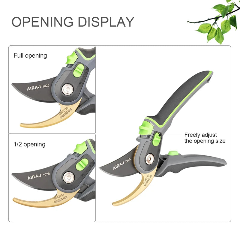 Durable Garden Pruning Shears and Folding Saw Set