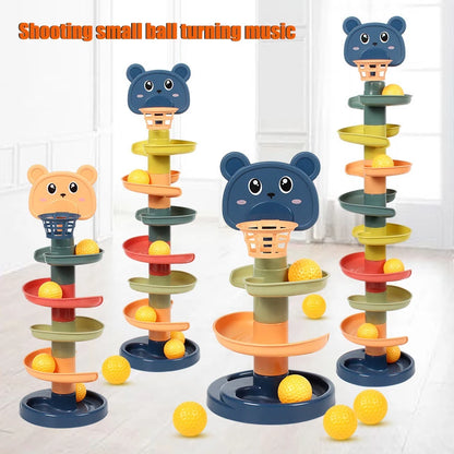 Colorful Sliding Ball Tower Educational Toy