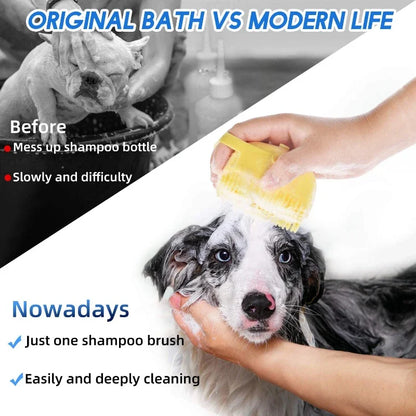 Soft Silicone Pet Shampoo Brush