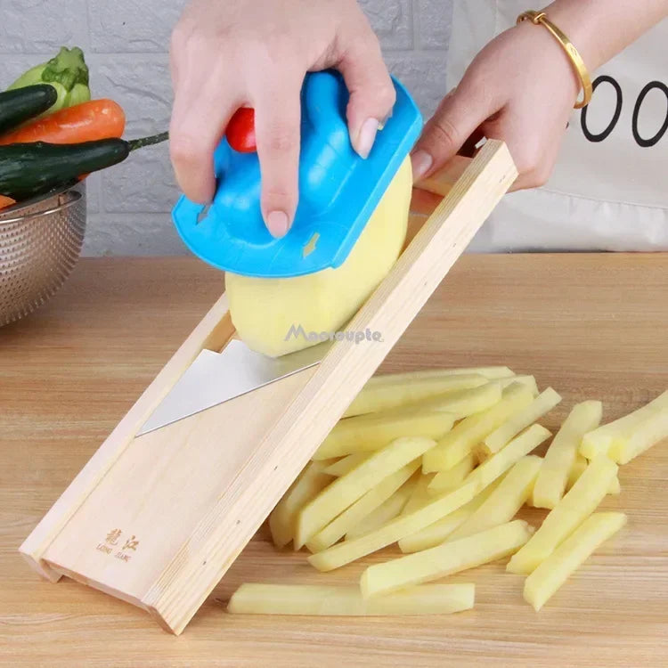 Wooden Handle Vegetable Cutter