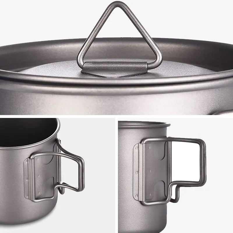 Lightweight Titanium Camping Mug Outdoor Cookware