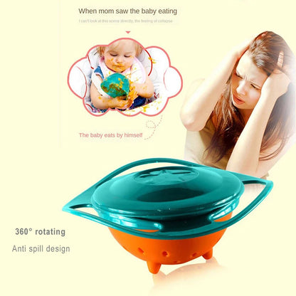 360° Rotating Magic Gyro Bowl Spill-Proof