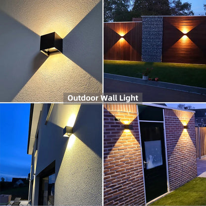 LED Outdoor Wall Light Waterproof Porch Garden Lamp