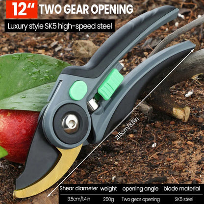 Durable Garden Pruning Shears and Folding Saw Set