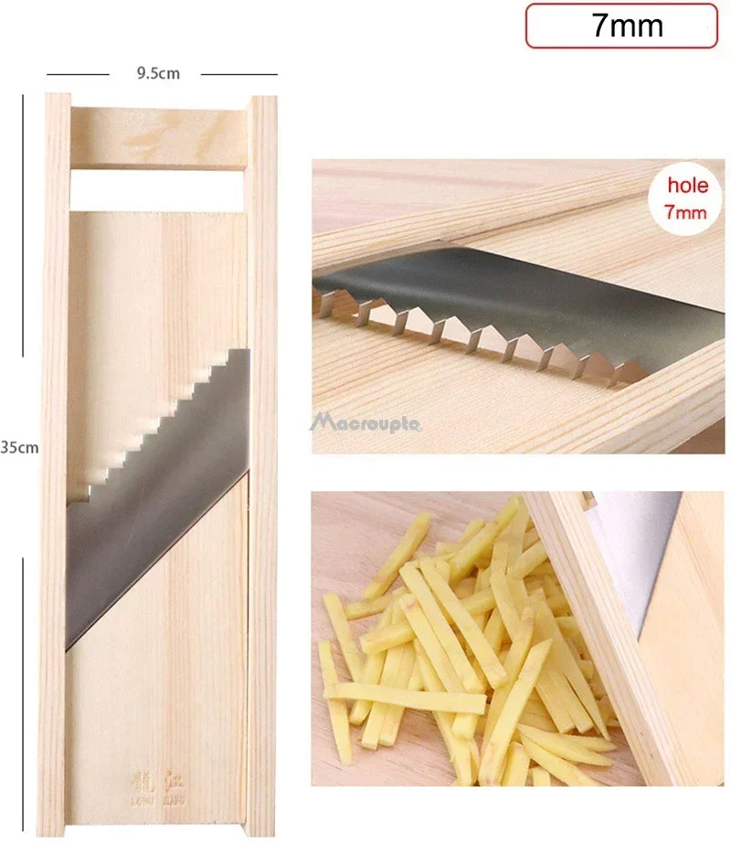 Wooden Handle Vegetable Cutter