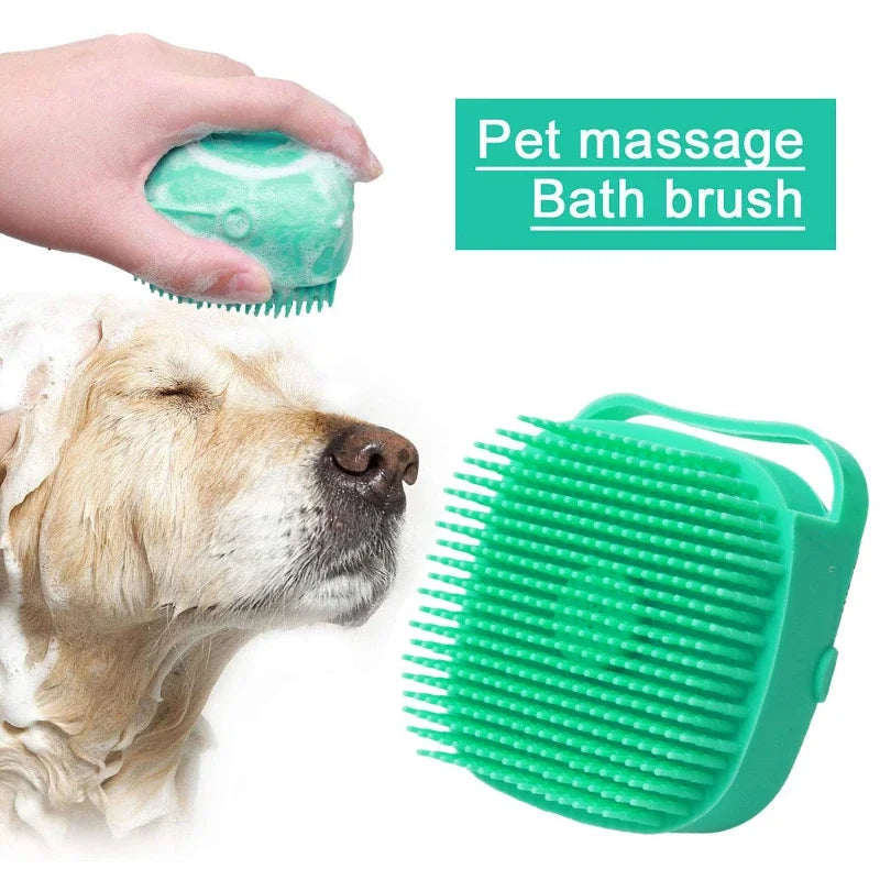 Soft Silicone Pet Shampoo Brush