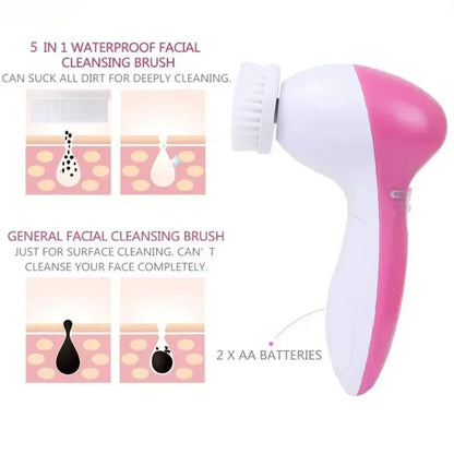 5-in-1 Facial Cleansing Brush