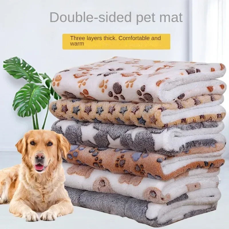 Double-Sided Plush Pet Mat Bed