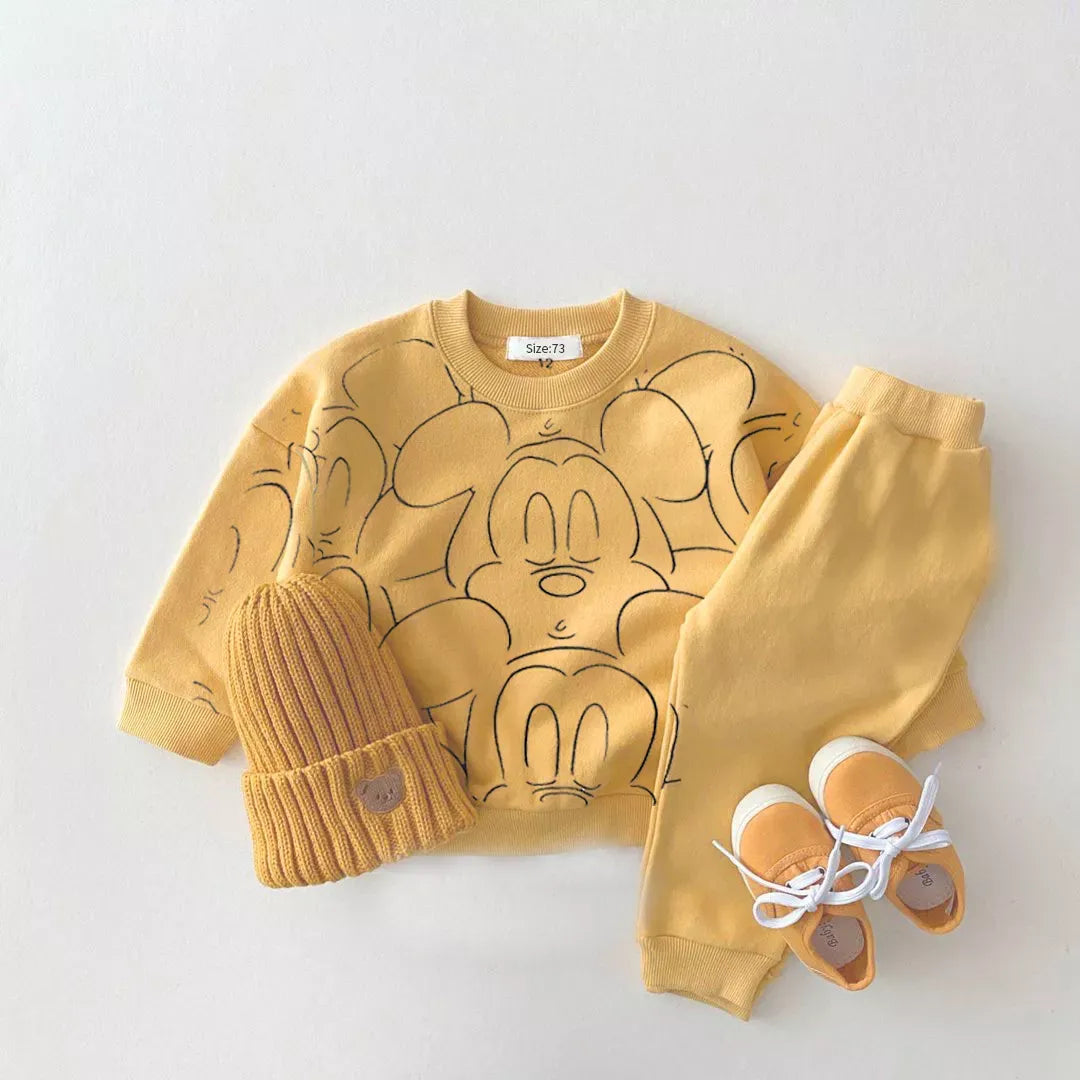 Cartoon Baby Boy Tracksuit T-shirt & Shorts