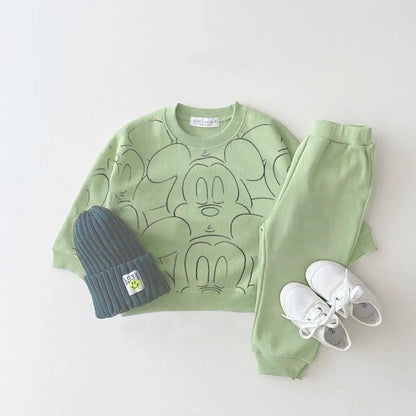 Cartoon Baby Boy Tracksuit T-shirt & Shorts