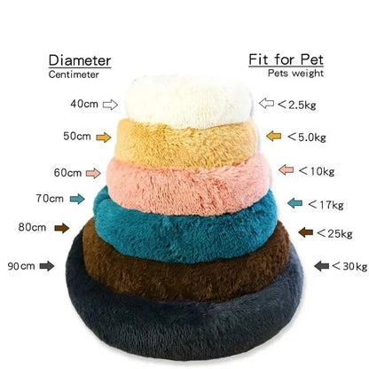 Fluffy Round Dog Bed