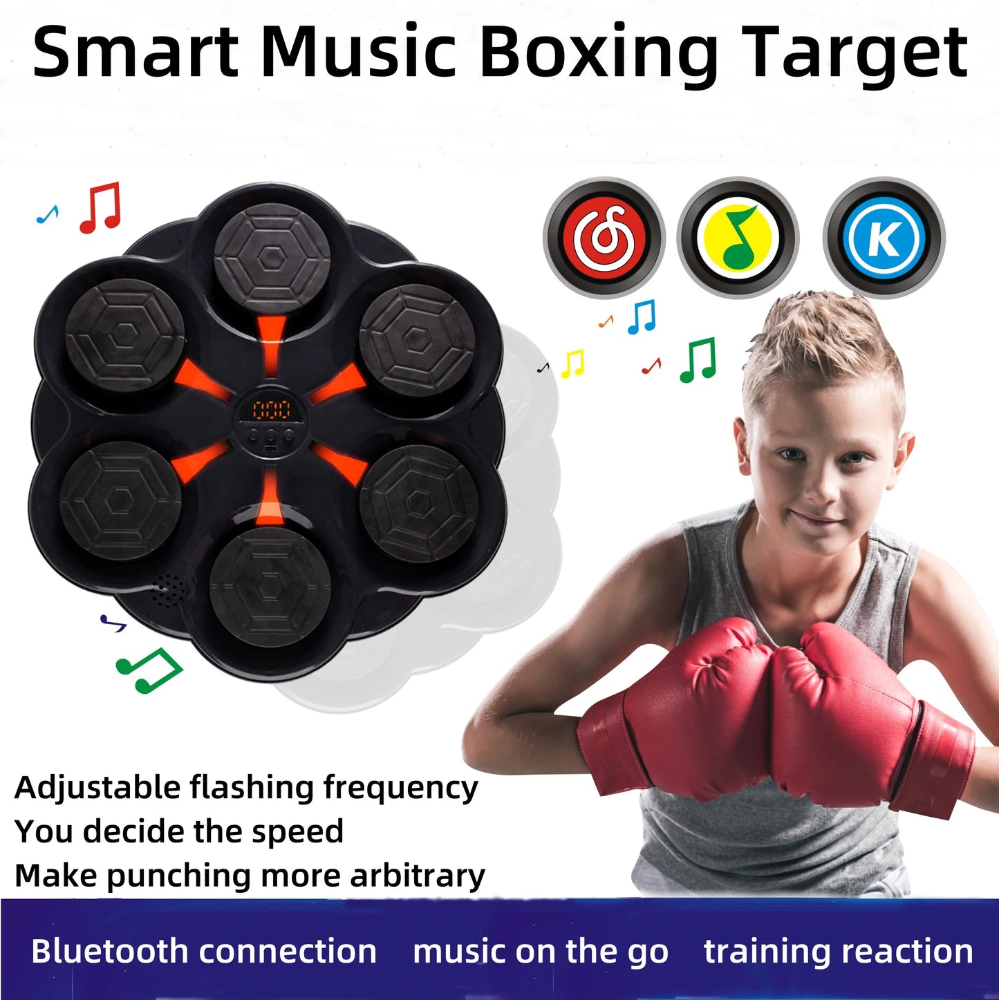 Smart Bluetooth Music Boxing Target