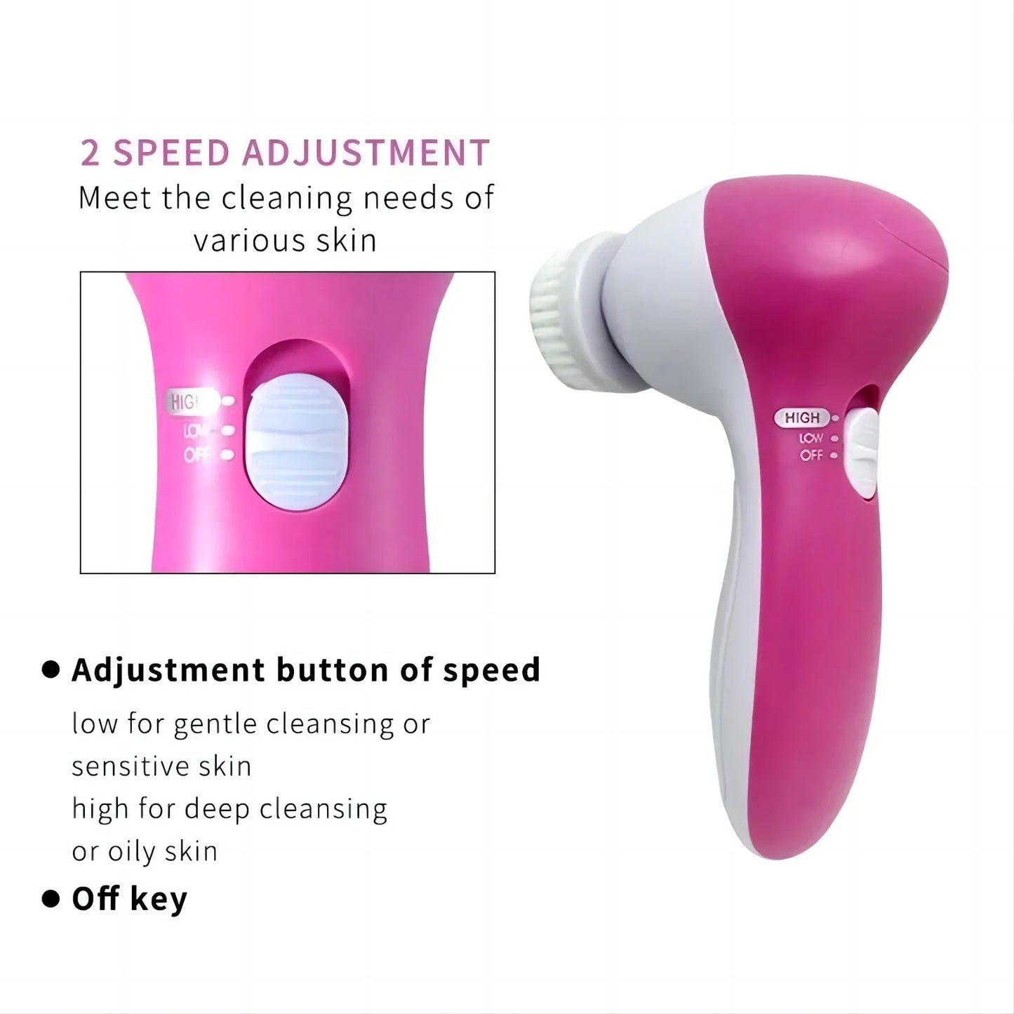 5-in-1 Facial Cleansing Brush