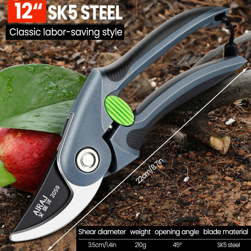 Durable Garden Pruning Shears and Folding Saw Set