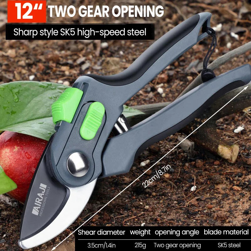 Durable Garden Pruning Shears and Folding Saw Set