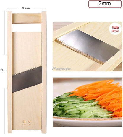 Wooden Handle Vegetable Cutter