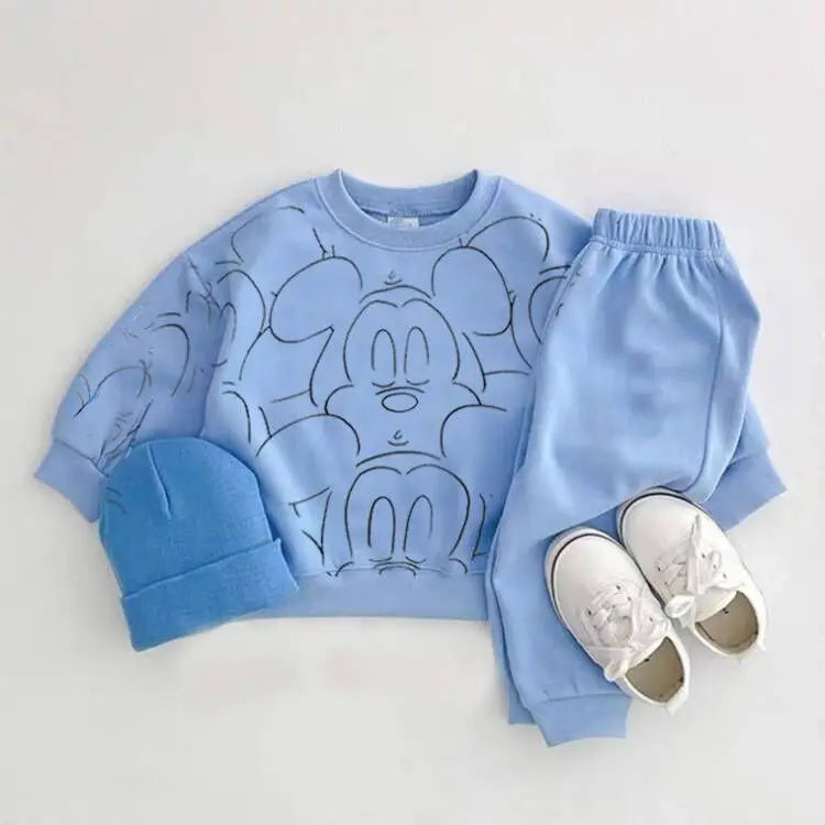 Cartoon Baby Boy Tracksuit T-shirt & Shorts