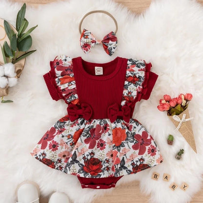 Summer Baby Girl Dress with Bowknot